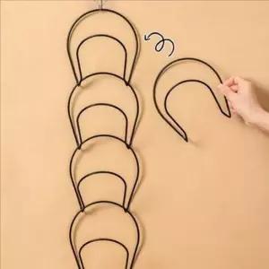 [생활] 모자 수납행거 5구 벽걸이형 현관 정리대 의류 보관대 디스플레이 행거