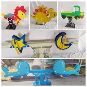 놀이터 스프링 목마 동물 야외 흔들말 흔들의자