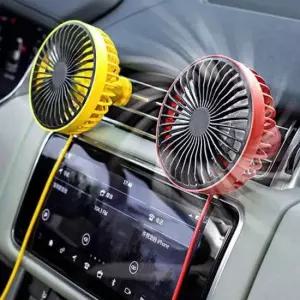 [CAR] 차량용 LED 써큘레 이터 선풍기 에어컨 송풍 구형 서큘레이터 용써 냉풍기 차량용에어