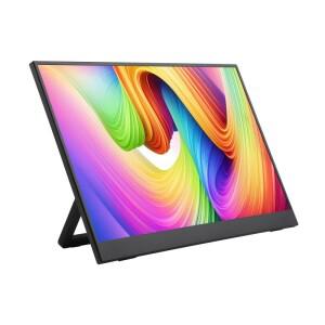 Luckfox 15.6인치 휴대용 모니터(스탠드 포함) IPS 스크린 1920 × Full HD도 시야각 sRGB 고색 영역