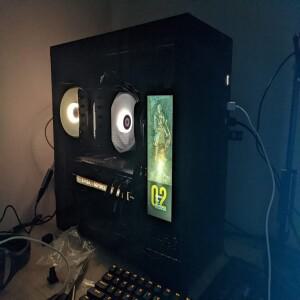 Aida64 1280x400 용 6.9 인치 IPS 스크린 라즈베리 파이 PC CPU 서브 모니터 팬 속도 아날로그 롱 바 디스