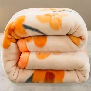 두꺼운 옛날 이불 담요 양면 레트로 꽃무늬