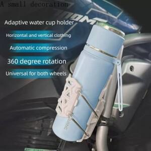 1세트 360도 조절 가능 핸들바 컵 케이지 유니버설 자전거 오토바이 물병 홀더 MTB 로드 사이클링 ADV 모터