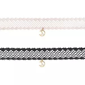 안나 문 초커 목걸이 VzQ9+9wfT