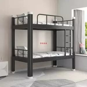 이층 침대 철제 게스트하우스 프레임(블랙) 프레임 기숙사 90x200cm 복층 원룸