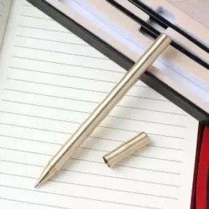 [문구/오피스] 브라스 볼펜 리필심 대나무 선물세트 중성펜 검정색 필기구