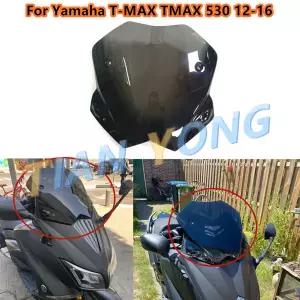호환   윈드 실드 스모크 블랙 야마하 TMAX 530 tmax530 12-16 2012-2013-2014-2015-2016 용 신제품 윈드