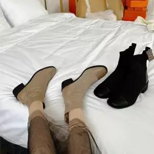 가을 부티 발목구두 겨울 앵클부츠 로우힐 여성화 힐