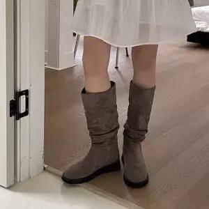 가을신상 여자롱부츠 통굽 부츠힐 봄부츠 워커 발목