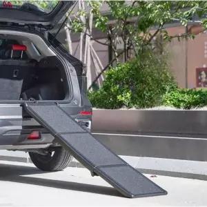 자동차 논슬립 접이식 강아지 슬라이드 계단 사다리 애견