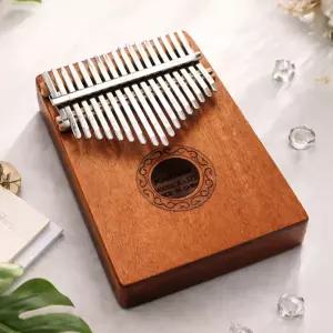 17 키칼림바 초보 휴대용 입문용 마호가니 칼림바 원목 악기 손가락 피아노 힐링