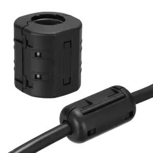 MECCANIITY 클립온 페라이트 링 코어 20mm 데이터 실린더용 소음 RFI 오디오 케이블 간섭 클립 억제 EMI