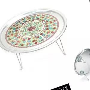 접이식 양은밥상 시골밥상 특왕대 2-3인용 옛날 레트로 술상 양은상 추억의 다용도 테이블