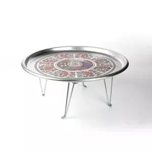 밥상 다과상 술상 찻상 옛날 양은 교자상 42CM