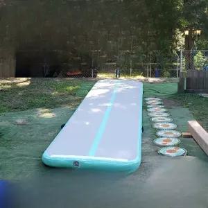 줄넘기 에어 트랙 체조 매트 체육 공중제비 점핑 구르기 쿠션 다용도 패드 낙법 방지