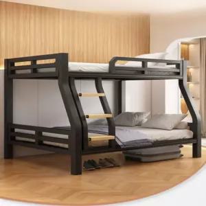 2층침대 철제 이층침대 기숙사 계단 이층 어른 튼튼한 침대 벙커 직원