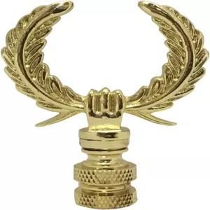 로열 디자인 로렐 화환 램프 최종 황동 25인치 광택 쉐이드용