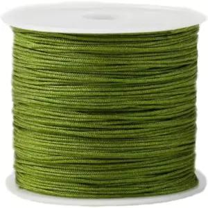 마크라메 팔찌용 0.8mm 나일론 코드 실 비딩 스트링 목걸이 펜던트 보석 제작 109야드(군용 그린)