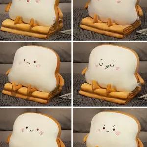 식빵 쿠션 등받이 허리받침 쿠션단품담요제외 초행복 배게 45x40cm 귀여운 캐