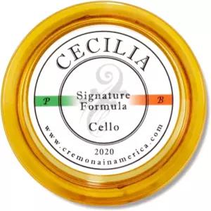 첼로를 위한 세실리아 시그니처 포뮬러 로진 첼로 활을 특수 (새로운 액체 혼합 방법 ) (MINI(하프