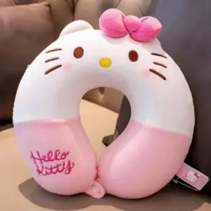 헬로 키티 메모리폼 차량 기내용 여행용 목베개 목쿠션 1P