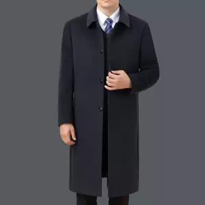 남성 울 코트 캐주얼 터틀넥 빅사이즈 트렌치 E43Z1H 리카2