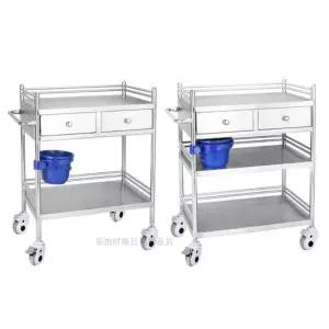 스테인레스 의료 카트 병원 이동식 드레싱 트레이 수술 메디컬 트롤리