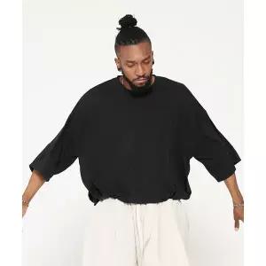 테네르 TENER 실키 7부 박스티 블랙 1947468