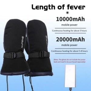 겨울 손가락 가열 손난로 온열 충전식 2200mAh 온열장갑 캠핑 섬유
