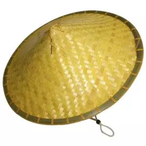 대나무 베트남 삿갓모 동남아 남성 모자 소품 삼각 밀짚