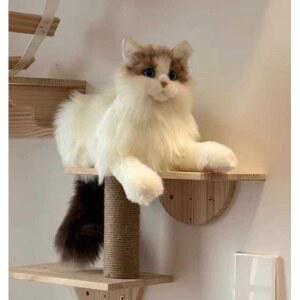 렉돌 같은 고양이인형 모형 귀여운 피규어 기본 고양이 애착 엎드린 소품