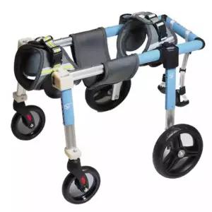 대형견 보행기 4륜 노견 보행 블루 보조기 강아지