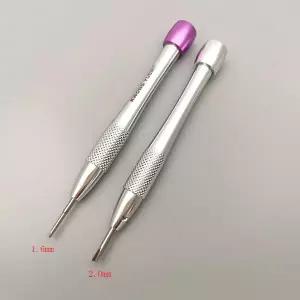 호환  1.6mm 2.0mm 알루미늄 손잡이 삼각형 시계 케이스 날짜 다이버 용 Y 모양 스크루 드라이버 시계 팔찌