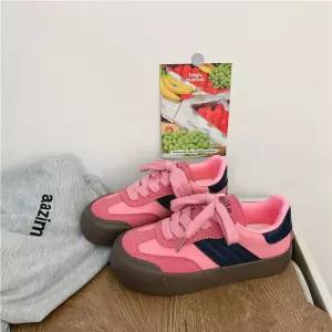 흰색 패션 스타일 영국 방송 워킹화 여성패션 슈즈 스트릿 라이브 봄철 보드화 DL1