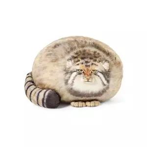 고양이 실사 쿠션 선물 귀여운 창의적 인형 장난감 살쾡이