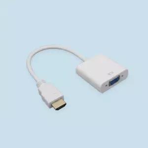 HDMI to VGA 컨버터 BS348 오디오 미지원 모니터 빔프로젝터 변환 젠더 케이블 FHD 1080p