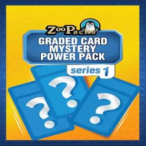 동물원 팩 TCG 등급 카드 미스터리 파워 - PSA 또는 CGC 1장 + 부스터 25장 홀로그램 5장 초판 포켓몬