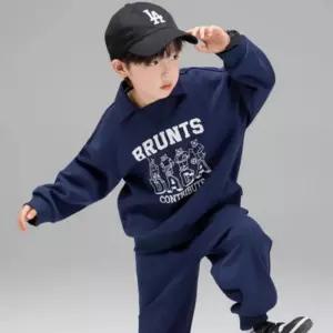 주니어 남아 아동 프린팅 맨투맨 조거팬츠 상하의 세트