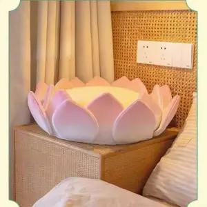 핑크 연꽃 쿠션 방석 베개 강아지 고양이 방석 쿠션