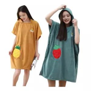 코랄플리스 부드러운촉감 비치타월 가운 바다 캠핑 바닷가