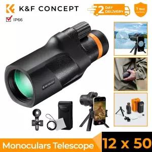 호환  KF Concept 12X50 단안 망원경 IP66 방수 HD BAK4 단안 조류 관찰 사냥 여행 홀더 삼각대