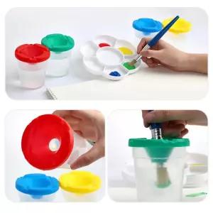 물흘림튀김방지 어린이미술놀이용 물통4조 오감놀이 학교교구