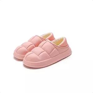 발이따뜻한실내화 두툼한슬리퍼 큐브 털슬리퍼 핑크 발시려울때신는 실내화 겨울