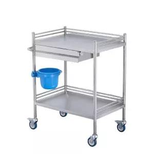 의료용카트 서빙 스테인레스 스텐트롤리 미용실 트롤리 이동식 선반 카트