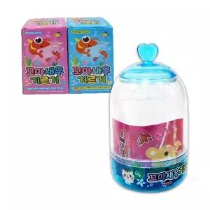 투명 용기 새우 사육 키트 알 포함 어린이 관찰 학습용 생물 기르기 교육 완구