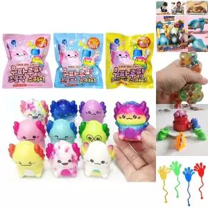 우파루팡 쪼물딱 스퀴시 12개/말랑공/손바닥/끈끈이/놀이/신기한/장난감/찐득이/감각/발달/귀여운/완구