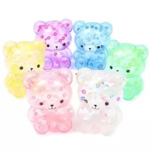 곰젤리 말랑이 완구 1타 12개입/끈끈이손/스퀴시/인형/스펀지/말랑공/손바닥/끈끈이/놀이/신기한/장난감