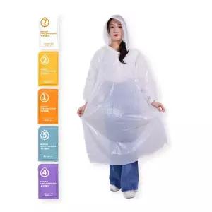 [덥석덥석]판초 우의 PE 휴대용 레인코트