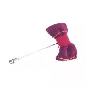 악세사리 브로치 마젠타리본 결혼소품 고급 부토니에 정장악세사리 남자 정장