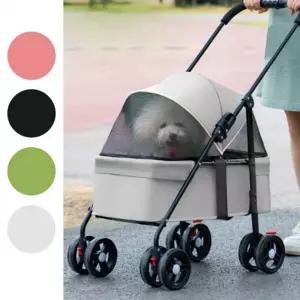 접이식 개모차 강아지 중형견유모차 유모차 시트분리형 애견 소형견 웨건